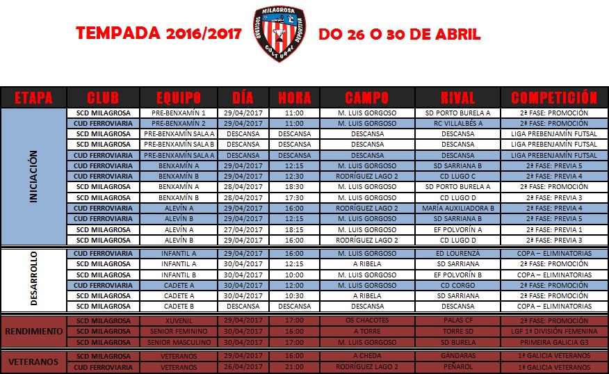 horarios 26 al 30