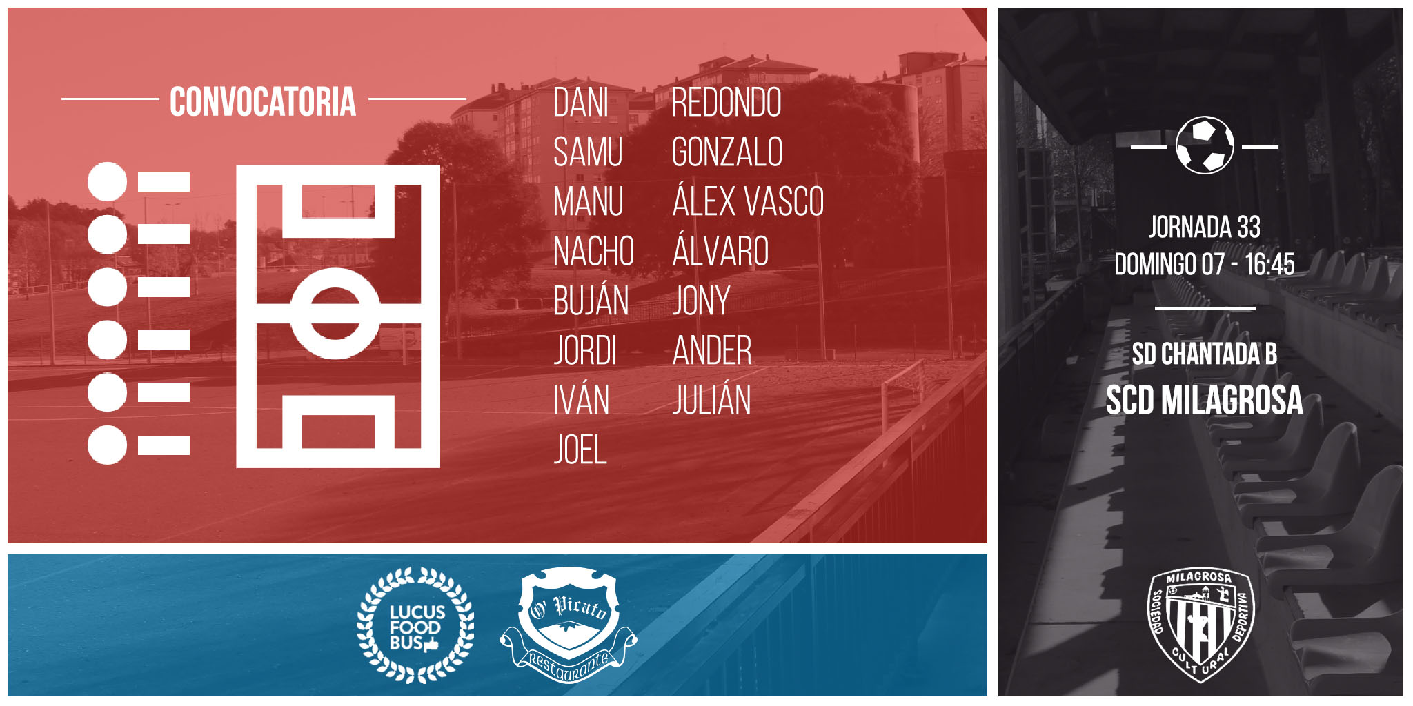 CONVOCATORIA J33 MAS