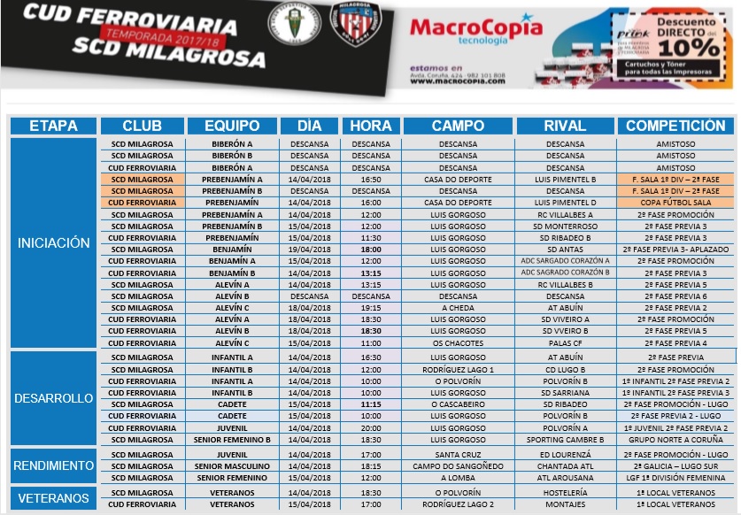 horarios 14 y 15