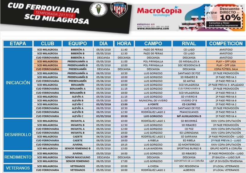 horarios 5 y 6 MILA